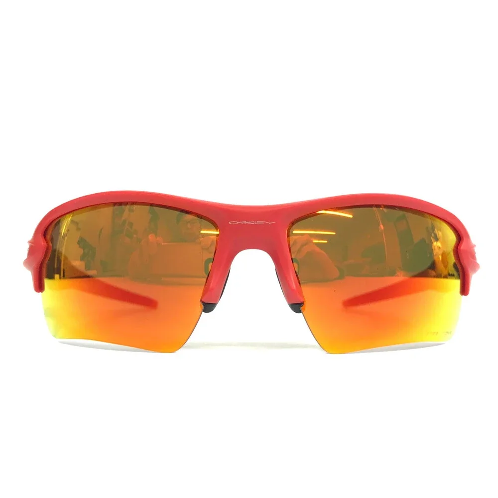 Oakley Sunglasses Flak 2.0 XL OO9188-J159 Matte Redline Frames Prizm Ruby Lenses